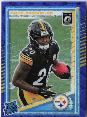 2025 Donruss Optic #232 Kaleb Johnson Blue Scope