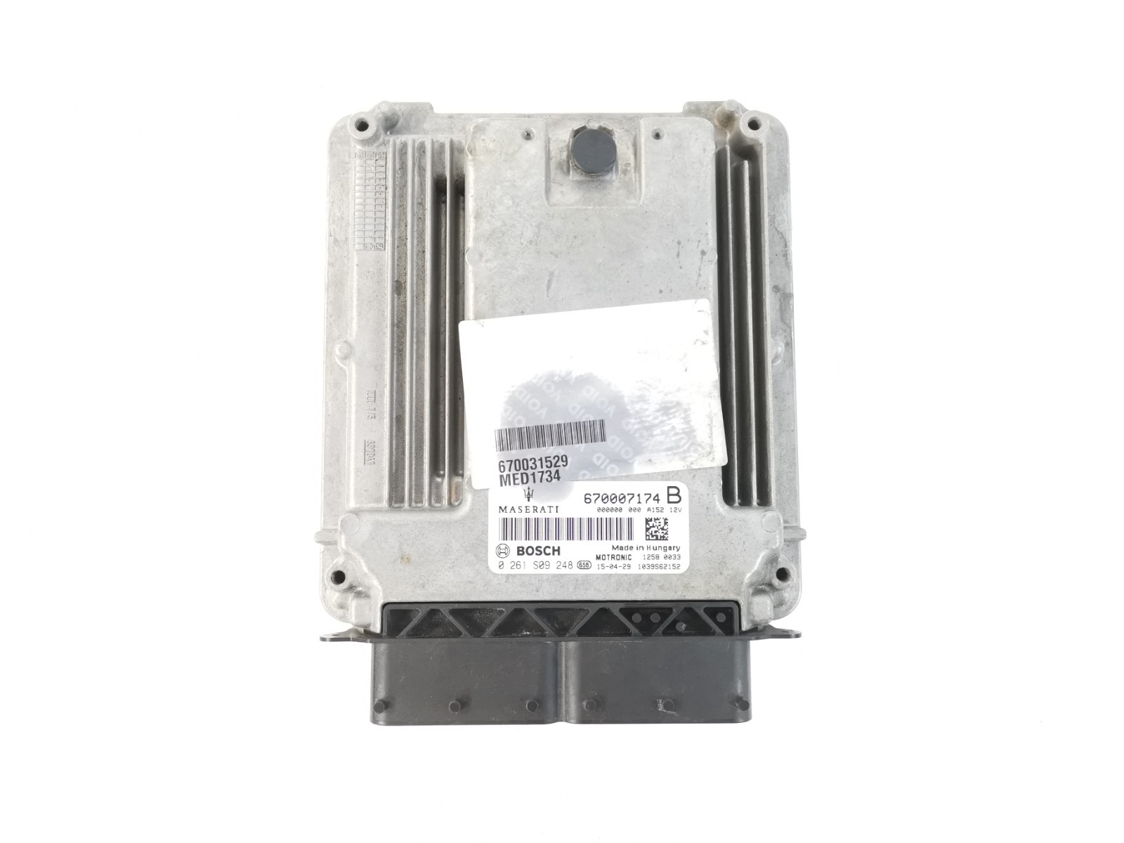 Maserati Ghibli RWD 3.0 L 2015 Engine Control Unit Module ECU 670007174 OEM