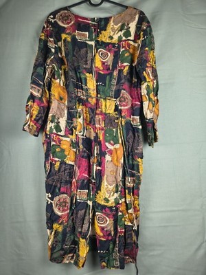 Dawn Joy Fashions abstraktes künstlerisches Vintage Kleid - M/L