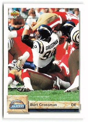 1992 Upper Deck #101 Burt Grossman San Diego Chargers