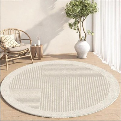 Rund Vorleger 80cm Teppich Schlafzimmer Kinderzimmer Überwurf Teppich für Waschküche Spielen