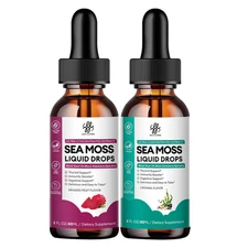 Irish Sea Moss with Black Seed Oil Drop for Immune System Gut, Skin & Energy