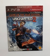 UNCHARTED 2 AMONG THIEVES SONY PLAYSTATION 3 GAME CARDBOARD SLEEVE 2010 SELAED