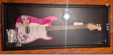 Pink Autographed Signed Full Size Guitar JSA Authenticated.