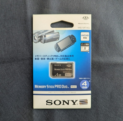 NEW Sony 4GB Memory Stick PRO Duo Mark2 Official PSP Playstation Card - Japan