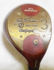 MACGREGOR JACK NICKLAUS MUIRFIELD OIL HARDENED PERSIMMON 3 WOOD