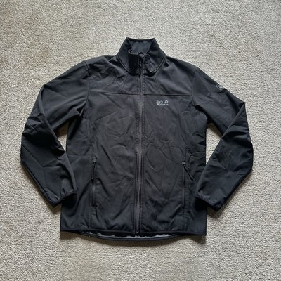 JACK WOLFSKIN Herren Softshell Jacke Gr L Windbreaker Windjacke 33615 Schwarz