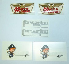 KIT COMPLETO DECALCOMANIE A SECCO   ADESIVI PER MOTO MORINI CORSARINO 50 ZT 1968