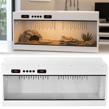 100cm Glas Terrarium Reptilientank mit Doppelter Temperaturregelung Bel&uuml;ftung