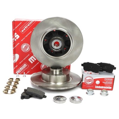 Bremsscheiben + Bremsbeläge hinten für RENAULT FLUENCE (L3_), MEGANE III / Coupe