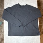 GAP woman’s Gray Solid Knit Crewneck Pullover Sweater Long Sleeve M — photo 1