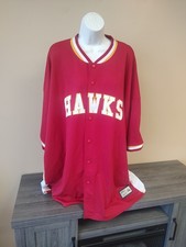 NBA Atlanta Hawks Hardwood Classics Warm Up Jacket Size 4XL NWT
