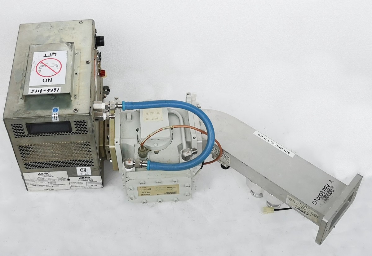 5391 ASTEX AG9131A MICROWAVE MAGNETRON W/ WAVEGUIDE D13604