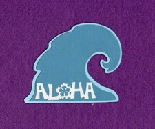 ALOHA Hawaii title die cuts scrapbook cards