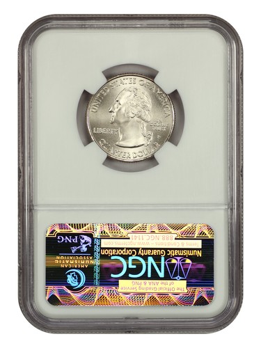 2009-P 25C U.S. Virgin Islands NGC SP69 (Satin Finish) - Type 1, Clad - Picture 2 of 2