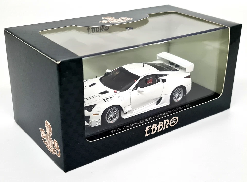 Ebbro 1/43 - Lexus LFA Nurburgring 24H 2012 Test Car White Resin Scale Model Car - Image 2 of 4