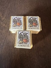 Crabtree Evelyn Vintage Bath Cube Lot Of 3 Almond Oil Dated 1986 Nos