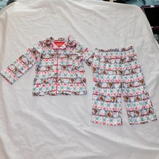 NEW Toddler Rudolph Red Nose Reindeer 2pce Pajamas Flannel Christmas 2T  5T Pjs