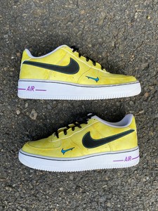 EUC Nike Air Force 1 Low Peace Love \u0026 Basketball Youth Size 6.5Y - Black  Laces | eBay
