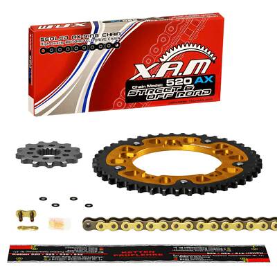 Kettensatz Yamaha YZF-R3 (RH07) 15-17, XAM AX EXTRA GOLD G&B, X-Ring, Stealth R