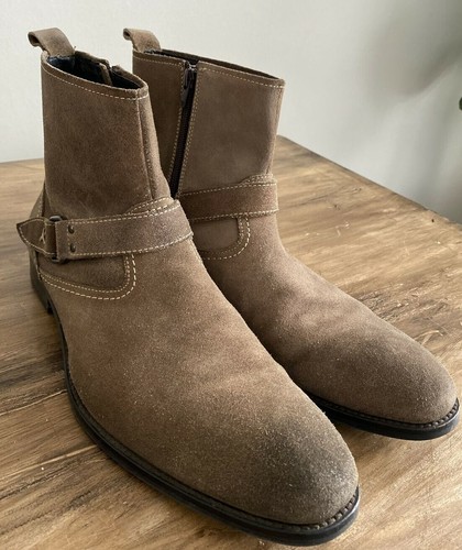 GORDON RUSH 12 Brown Suede Leather 