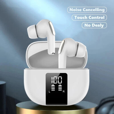 9D Bluetooth In-Ear Headsets Earbuds w/Mic Stereo for iPhone 15/16/13/12 Pro Max