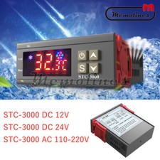 STC-3000 DC 12V/24V AC110-220V Digital Temperature Controller Thermostat Sensor