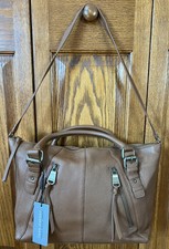 Marc New York Andrew Marc Handbag Brown Leather Purse With Dustbag