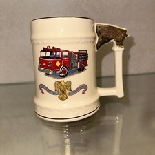 Fireman Collectible Mug Milford NJ 75 Anniversary Nice Beer Stein 