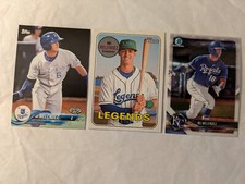 THREE 2018 PROSPECT CARDS M J MELENDEZ -  HERITAGE, BOWMAN CHROME, PRO DEBUT