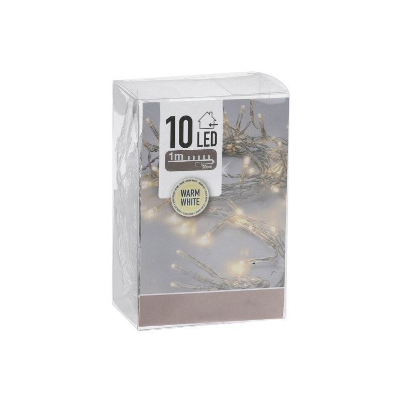 Festive Lights Mikro-Lichterkette – 50 LED Warmweiß, 4,5m, Batteriebetrieben Mit Timer, Für Innen & Außen, Wasserdicht