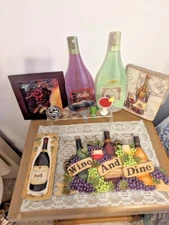 Wine Decor- 6 Corks, Cork Holder, Signs, Spoon Rests - See Full Description