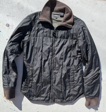 Women's G-star Raw Jacket Black Puffer M Full Zip Patch Bomber Street Cord Logo