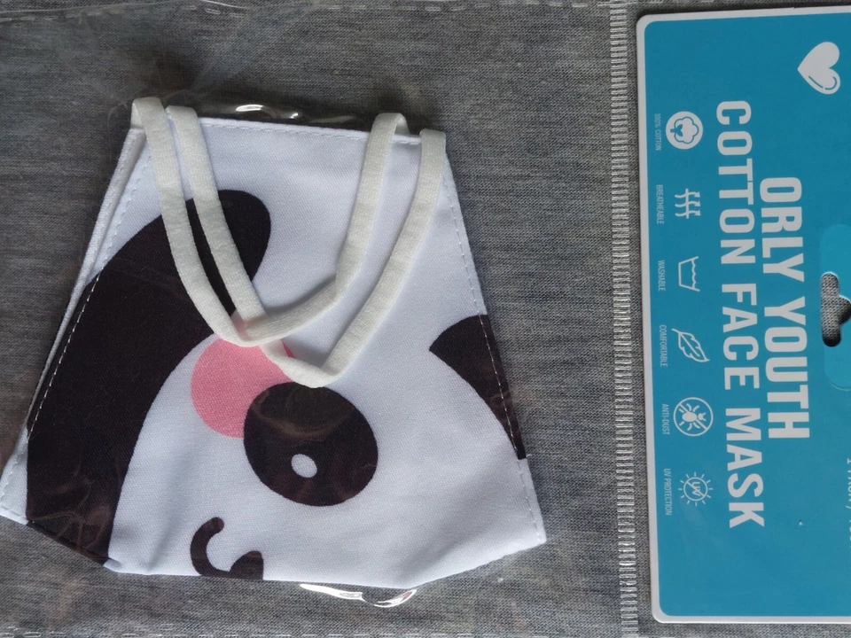 12 pak-Orly Youth Cotton  Face Mask , Washable...(12 masks) - Image 2 of 4