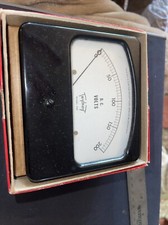 Triplett Model 420 Panel Display Meter 0 To 200 Volts DC NOS In Box Nice W Nuts