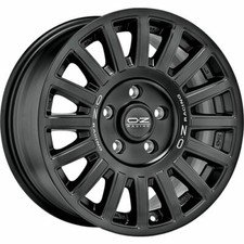 OZ RACING RALLY RAID MATT BLACK SILVER LETTERING ALLOY WHEEL 17x8 ET40 5x114.3