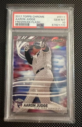2017 Topps Chrome Aaron Judge FRESHMAN FLASH ROOKIE RC #FF11 PSA 10 GEM MINT