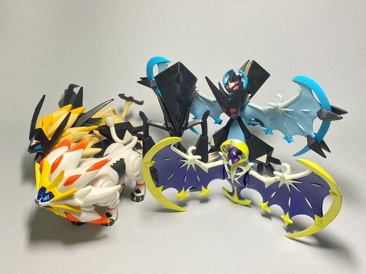 Bonecos Pokémon Legendary Figure 12 - Solgaleo + Lunala + Necrozma