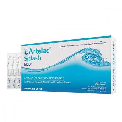 ARTELAC Splash EDO Augentropfen 10x0,5ml = 5ml bei trockenen Augen PZN 07706996