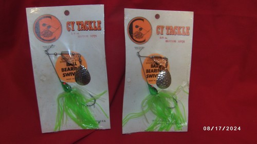 2 CY TACKLE 3/8 Ounce Motor City Spinnerbait Green Allentown PA