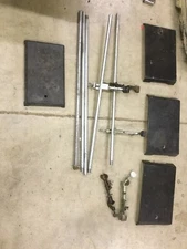 4 HUMBOLDT H-21227, H-21225 COATED STEEL LABORATORY STANDS 24.5" TALL