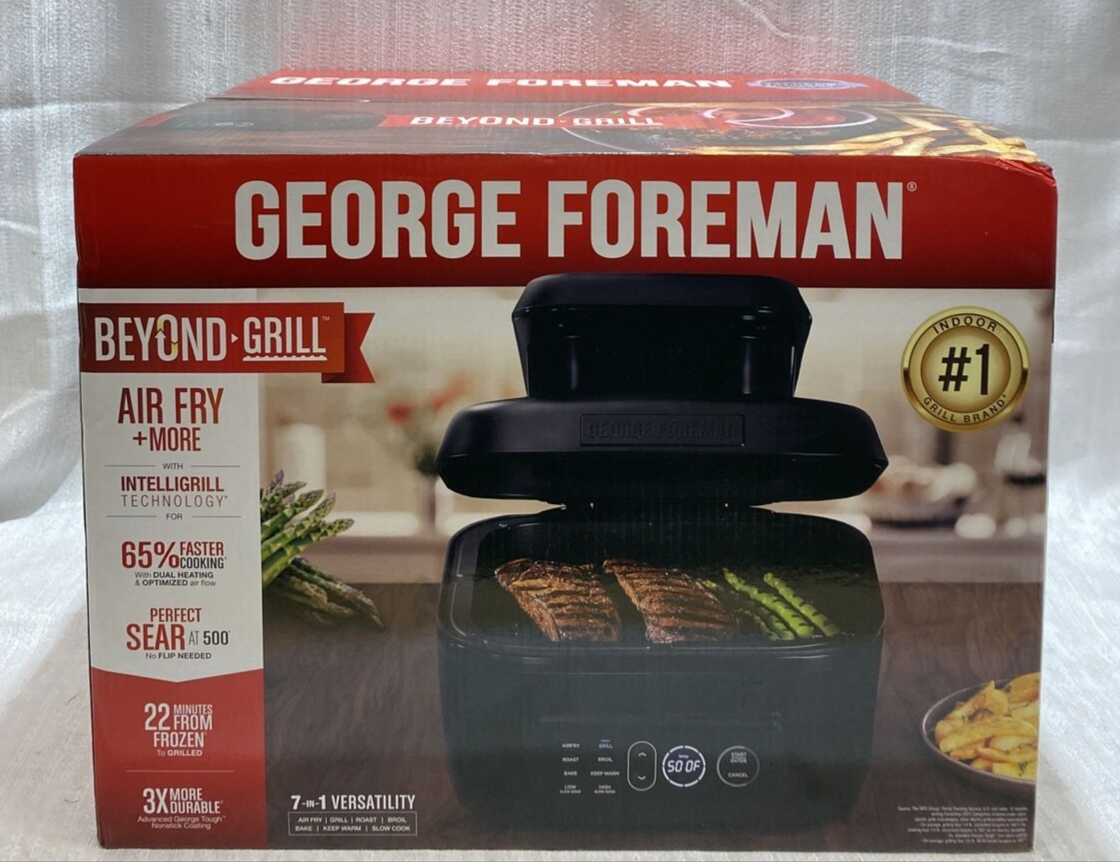 Foreman Beyond Grill 7in1 Electric Indoor Grill & Air Fryer eBay