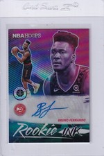 2019-20 Hoops Premium Stock Bruno Fernando Rookie Ink Prizm Auto RC #RI-BRU