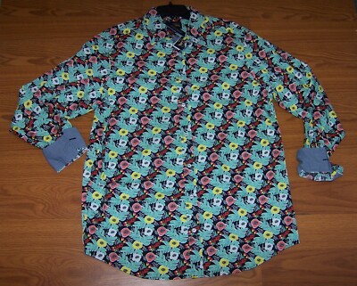 Size 4XT Mens Cremieux Premium Denim Button-Down Long Sleeve Shirt