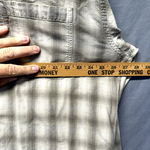 Columbia Mens Shirt Size XXL Beige Plaid Button Up Pocket Long Sleeve Sportsmen - Picture 8 of 12