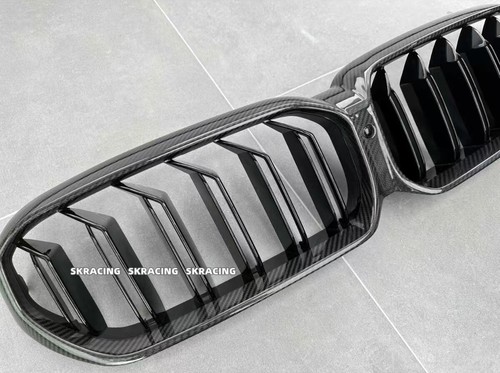 Real Carbon Fiber Durable Front Grille Grill Kit Fits BMW 5 Series M5 F90 21-23 - Picture 16 of 16