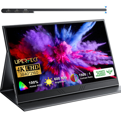 UPERFECT 15,6 Tragbarer Monitor Spielen Monitor FHD IPS Monitor für Laptop PC e
