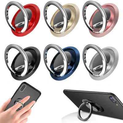 ANNABAY2018 Finger Ring Holder Stand Grip 360° Rotating For Cell Phone Car Magnetic Mount