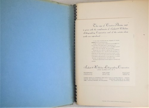 CREATIVE ARTISTS - 1938 Sackett & Wilhelms Lithographing Corporation Reference - Foto 2 di 12