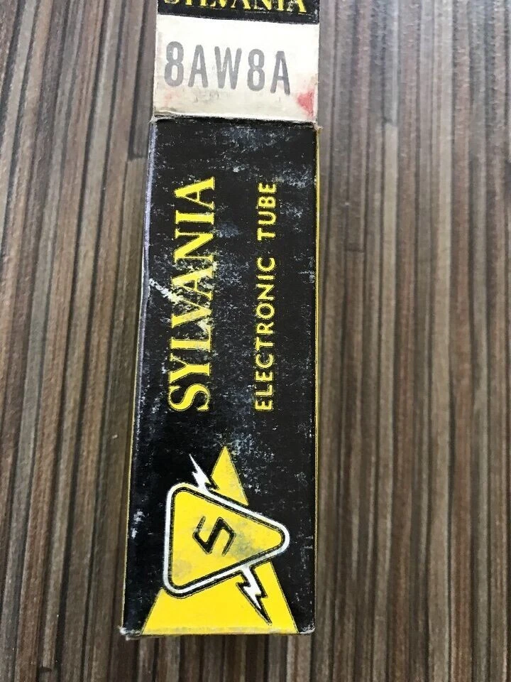 SYLVANIA 8AW8A Audio Válvula de TV Electrónica Vintage para Radio HAM Vacío NOS Tubos Foto 3 de 4